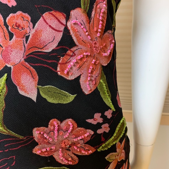 Speechless floral beaded halter neck Women’s Juniors dress Size:3 Like New - Picture 3 of 5